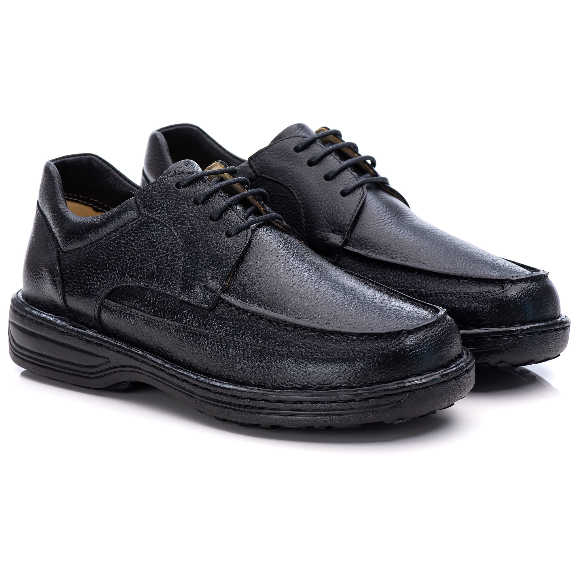 Sapato Casual Conforto Couro Preto - Rt8002flopto