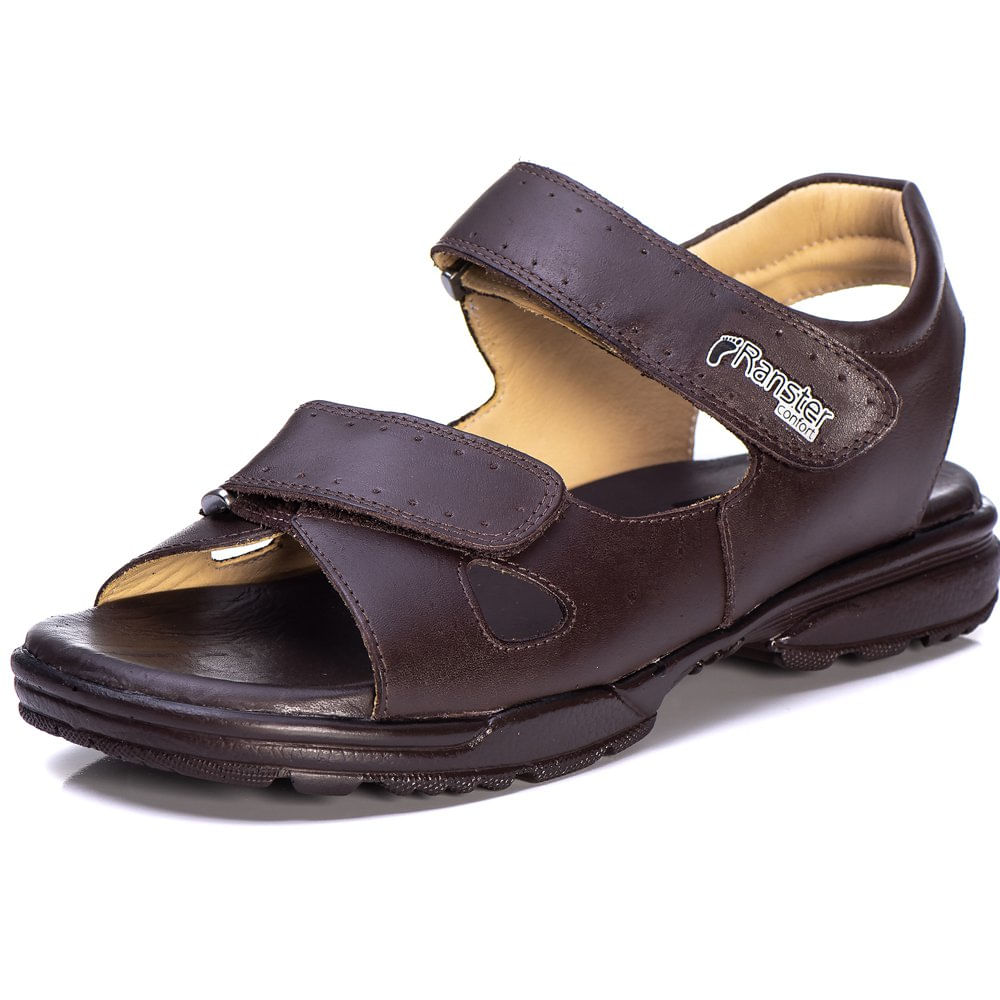 Sandália Masculina Conforto Couro - Rt0800mstcfe