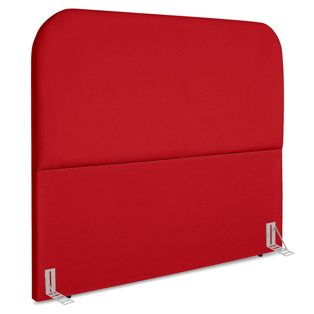 Cabeceira Queen 160 Cm Com Frame Alana Suede Vermelho Artte