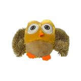 Mordedor De Pelúcia Coruja Bege Para Pets