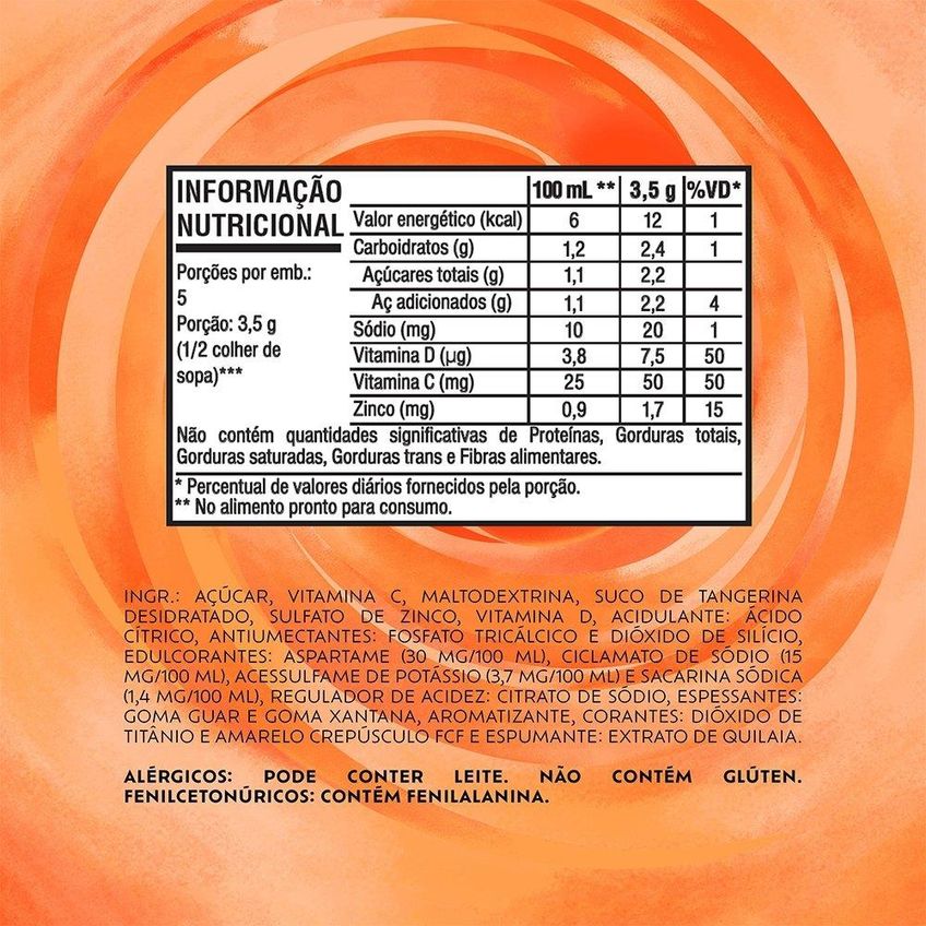 Refresco Em Pó Tang Tangerina 18g Embalagem Com 18 Unidades - imagem 2
