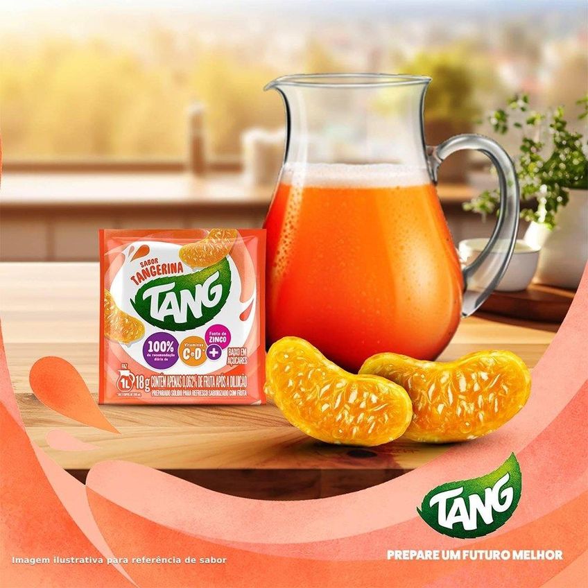 Refresco Em Pó Tang Tangerina 18g Embalagem Com 18 Unidades - imagem 3