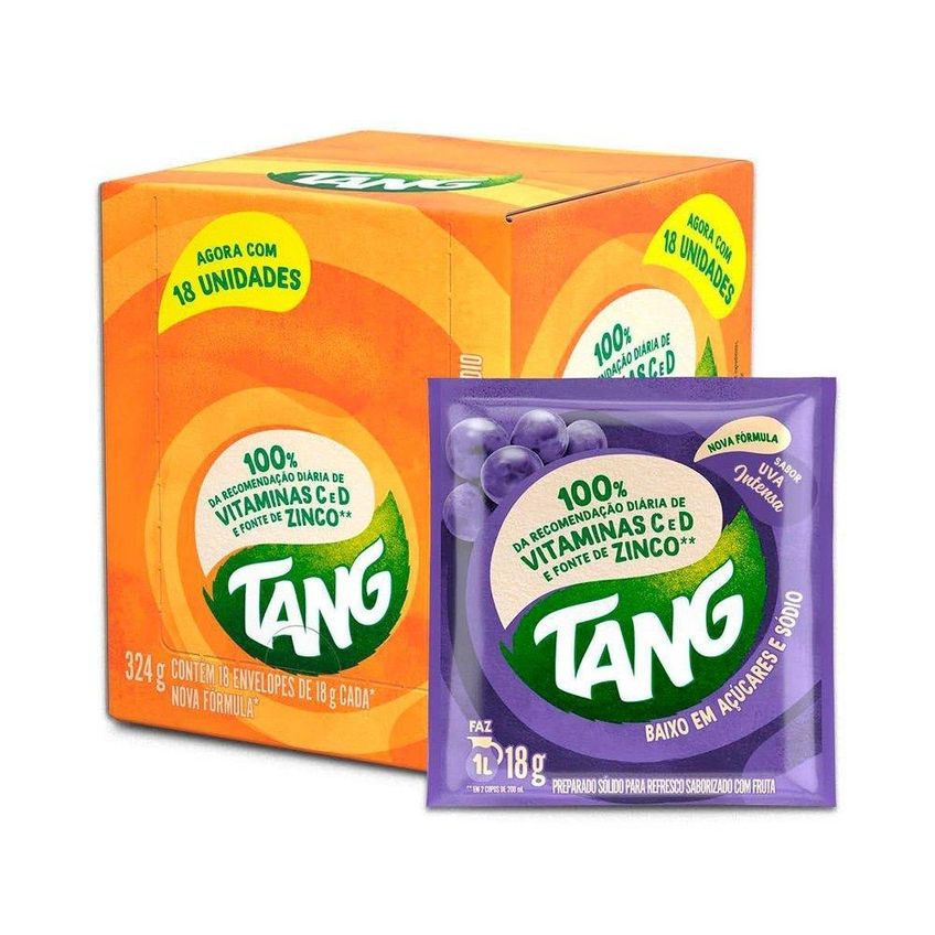 Refresco Em Pó Tang Uva Intensa 18g Display Com 18 Unidades - imagem 5