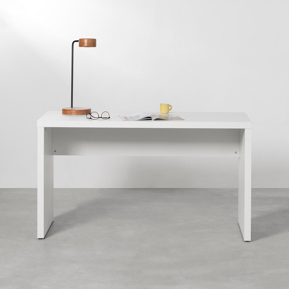 Bancada Contemporânea Slim Branco - 1,10m