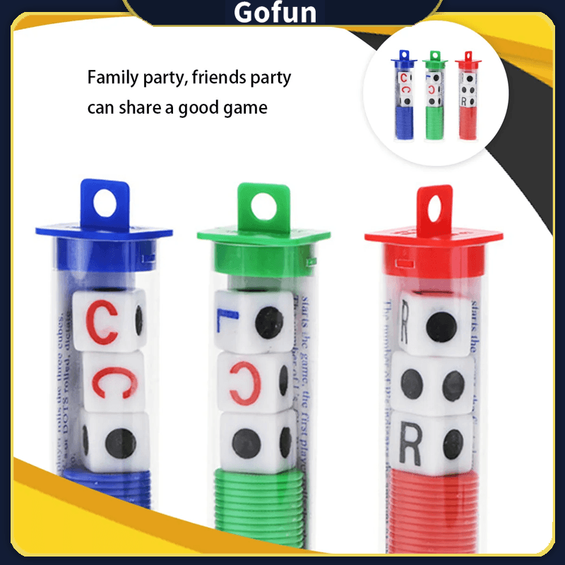 Jogo De Tabuleiro Lcr Left Center Right Dice Game Com Fichas E Dados