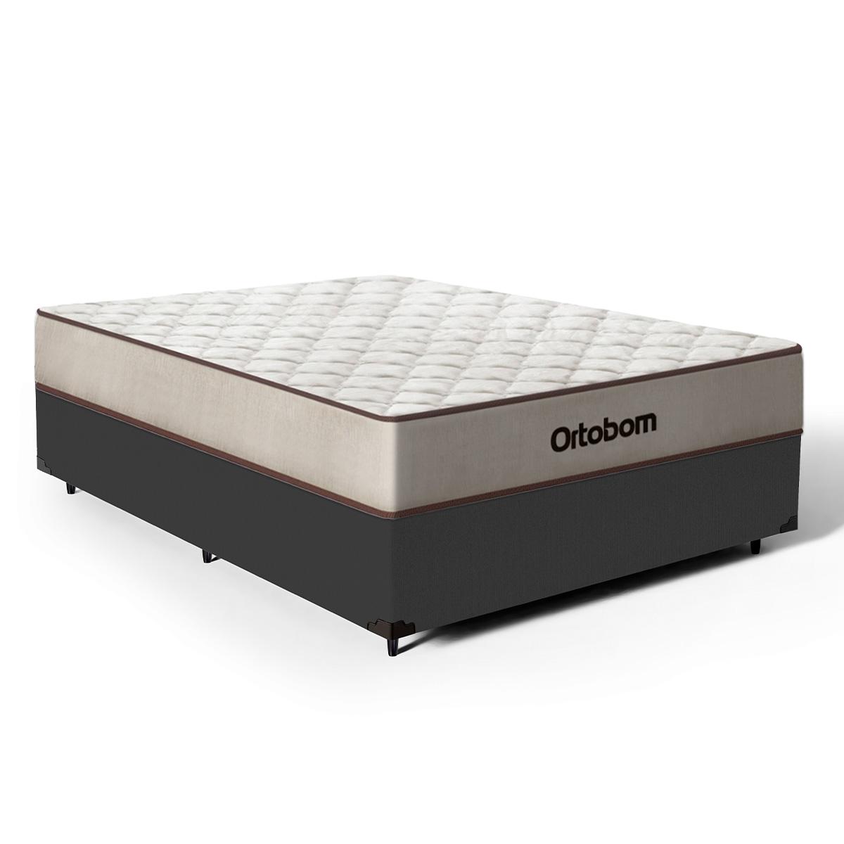 Cama Box Com Colchão Espuma D60 Ortobom Force Dream - Casal