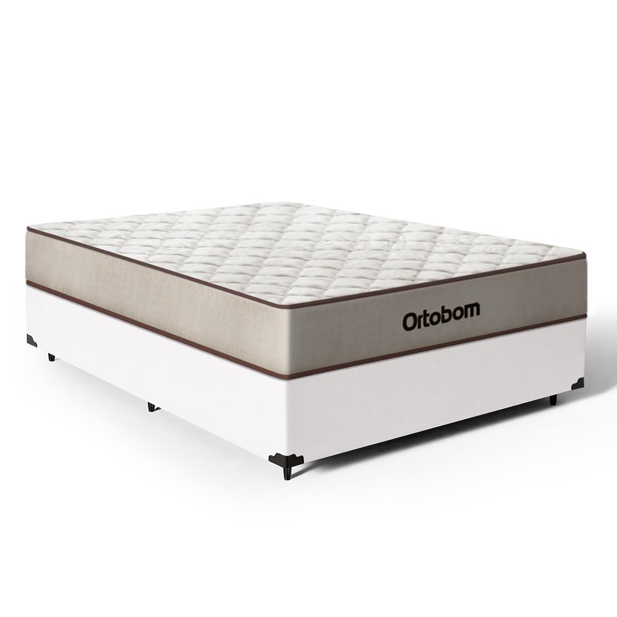 Cama Box Com Colchão Espuma D60 Ortobom Force Dream - Casal