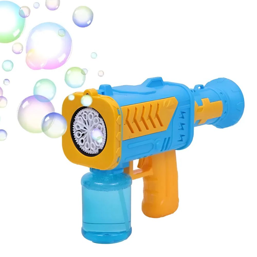 Brinquedo Lancador Maquina De Bolha De Sabao 10 Furos 25cm Zippy Toys