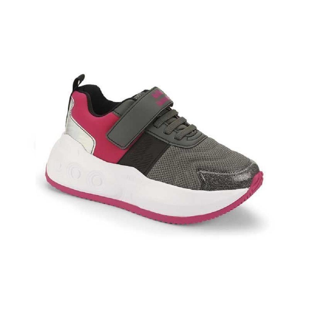 Tenis Bibi Rodinha Ref 1243016 Preto/rosa 33