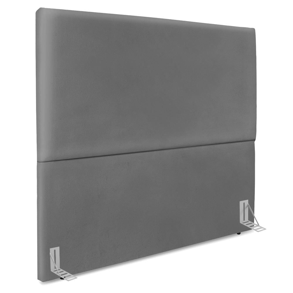 Cabeceira Queen 160 Cm Com Frame Luna Corino Cinza Artte