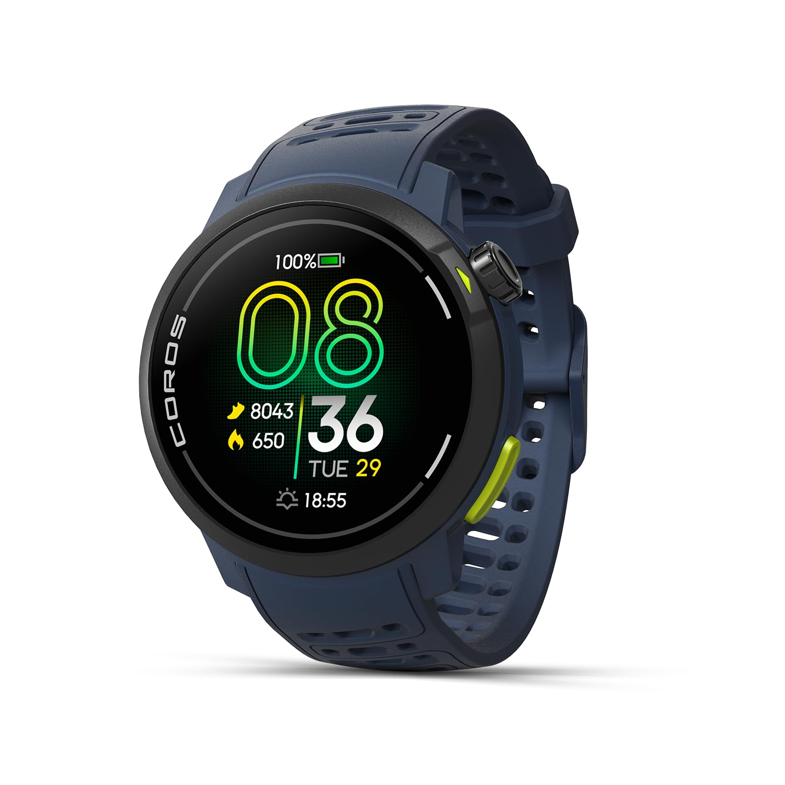 Relógio Esportivo Gps Coros Pace Pro Amoled Azul De 1,3 Polegadas