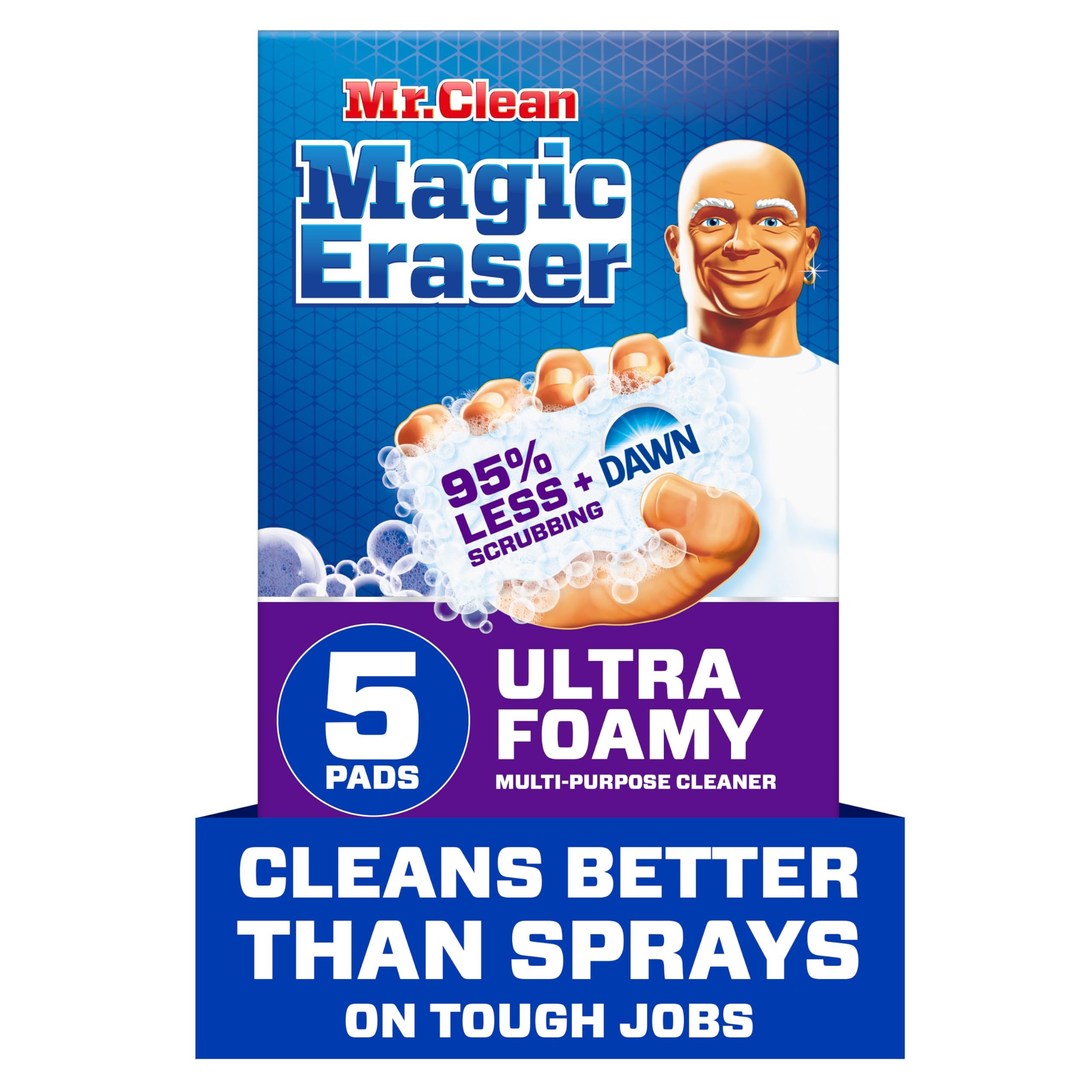 Esponja De Limpeza Mr. Clean Magic Eraser Foaming 5ct