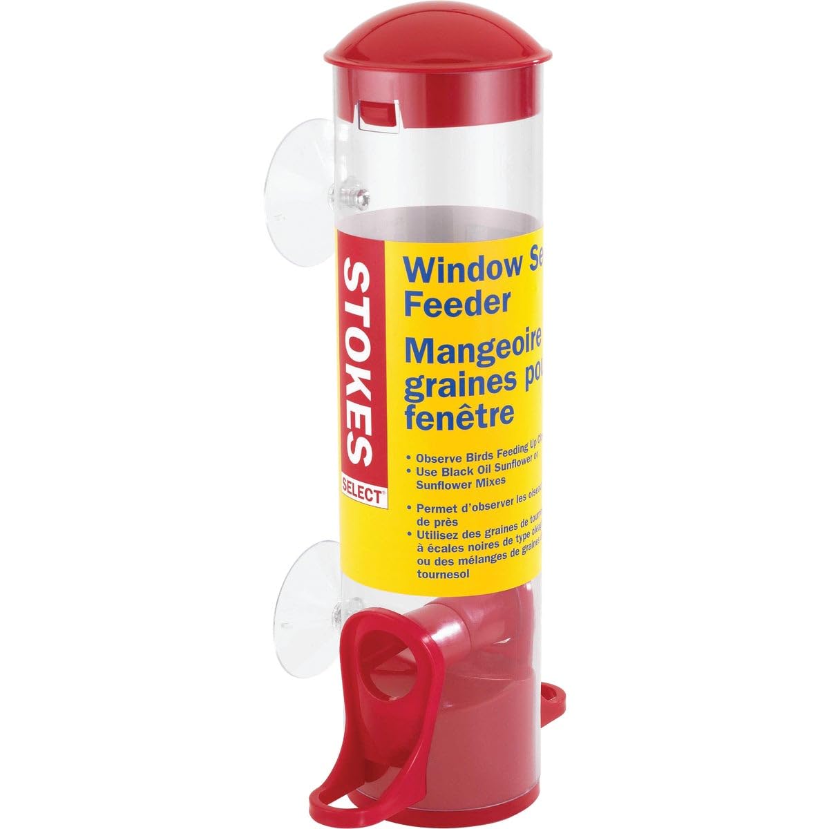 Window Bird Feeder Stokes Select Small Tube Red 0,32 Kg