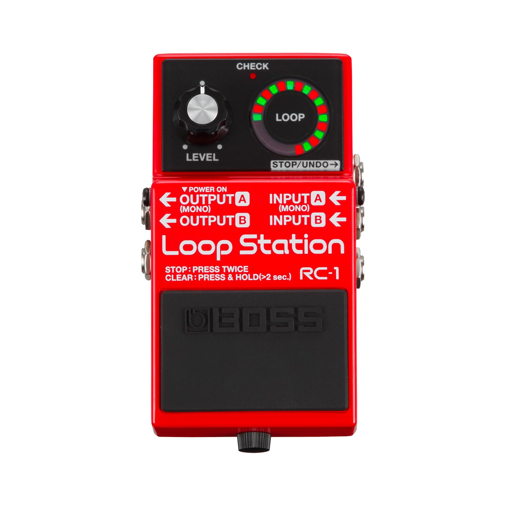 Pedal De Loop Estéreo Loop Station Boss Rc-1 Com Pedal