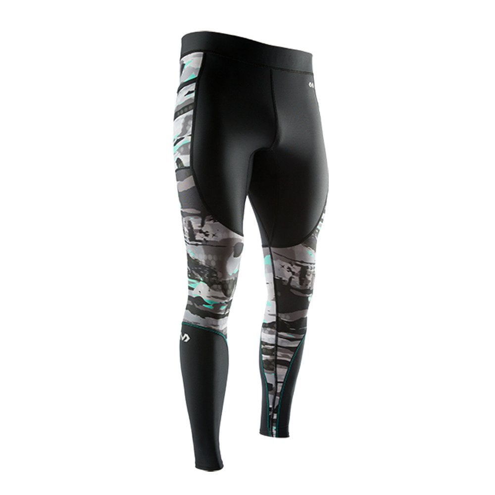 Recovery Tight Mcdavid Masculino Preto/hydro Camo Bright Teal
