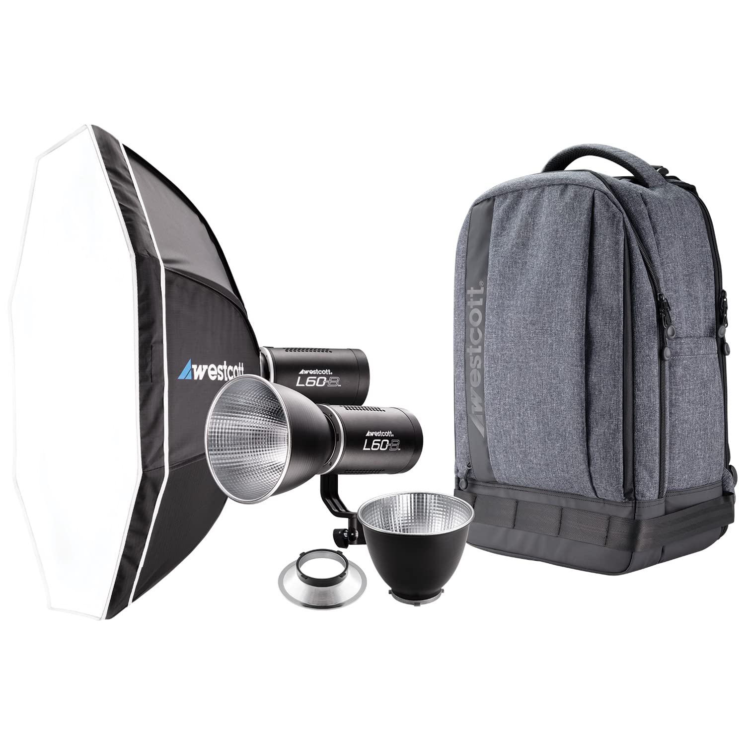 Kit De Iluminação Para Câmera Westcott L60-b 60w Bicolor Led 26" Softbox