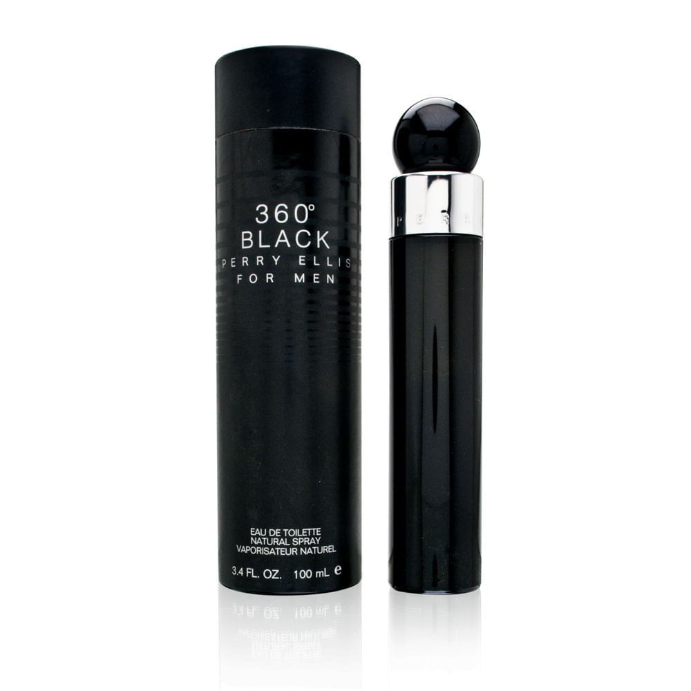 Edt Spray 3.4 Oz Preto 360: Fragrância Masculina Encorpada E Duradoura