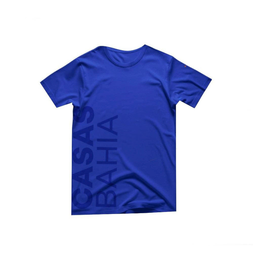 Camiseta Manga Curta Casas Bahia Azul