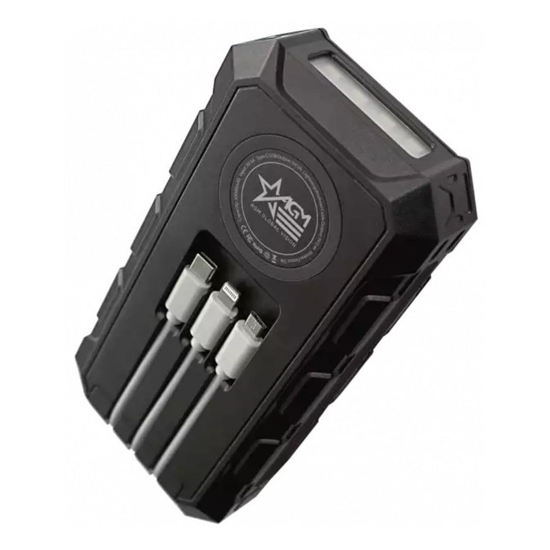 Acessório Portátil Agm Wireless Charging Solar 30000mah