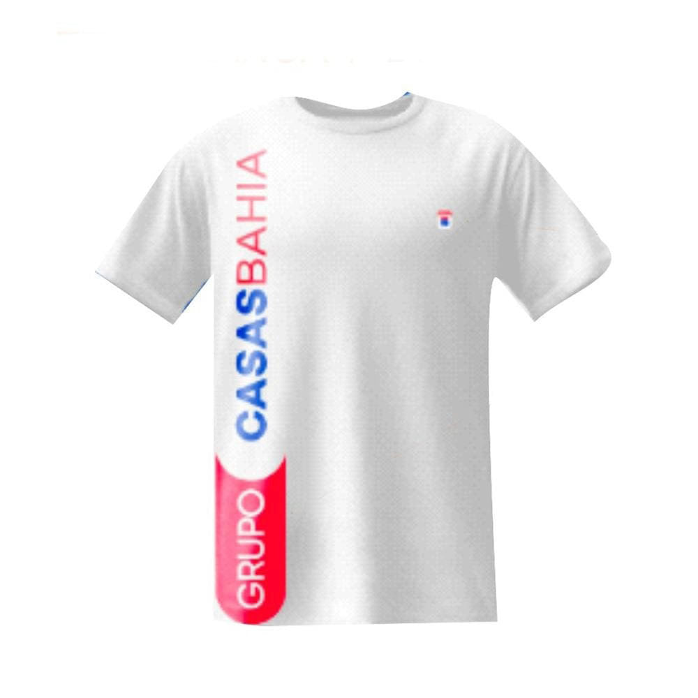 Camiseta Manga Curta Dry Fit Grupo Casas Bahia Branca