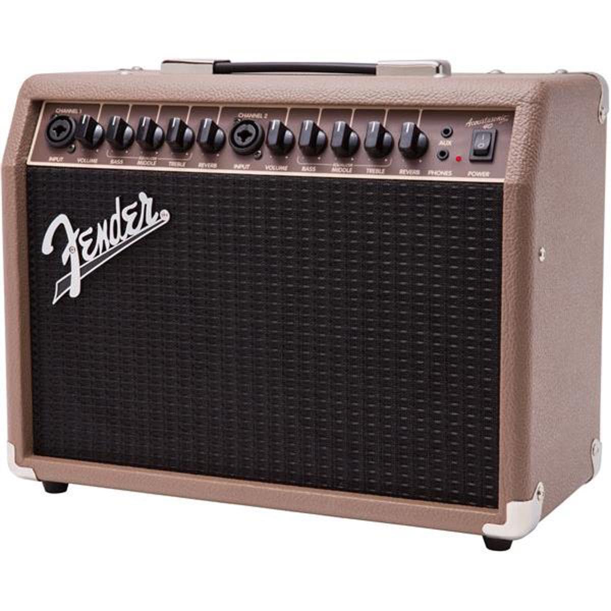 Amplificador De Guitarra Fender Acoustasonic 40w 2x6.5" Marrom/trigo