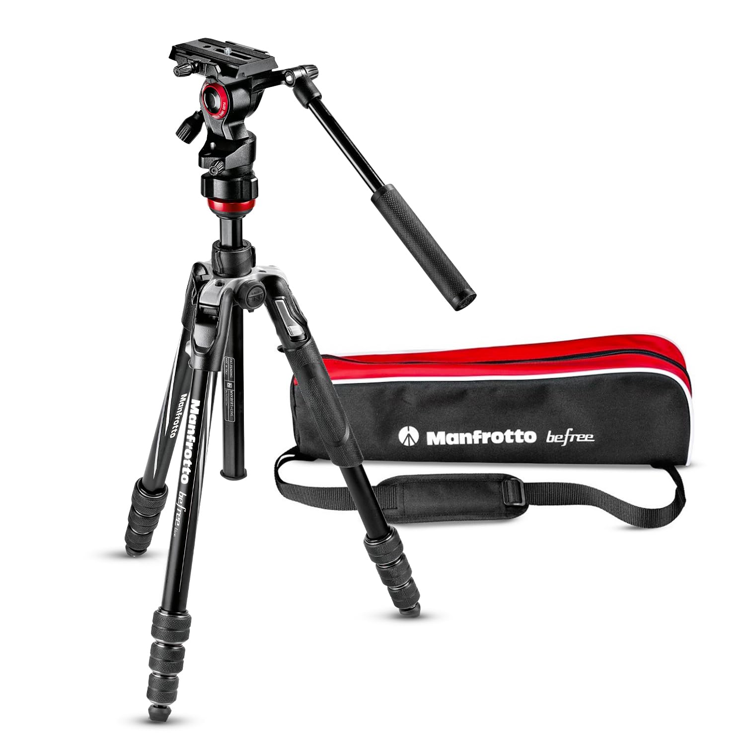 Vídeo De Viagem Compacto Do Tripé Manfrotto Befree Live Aluminium