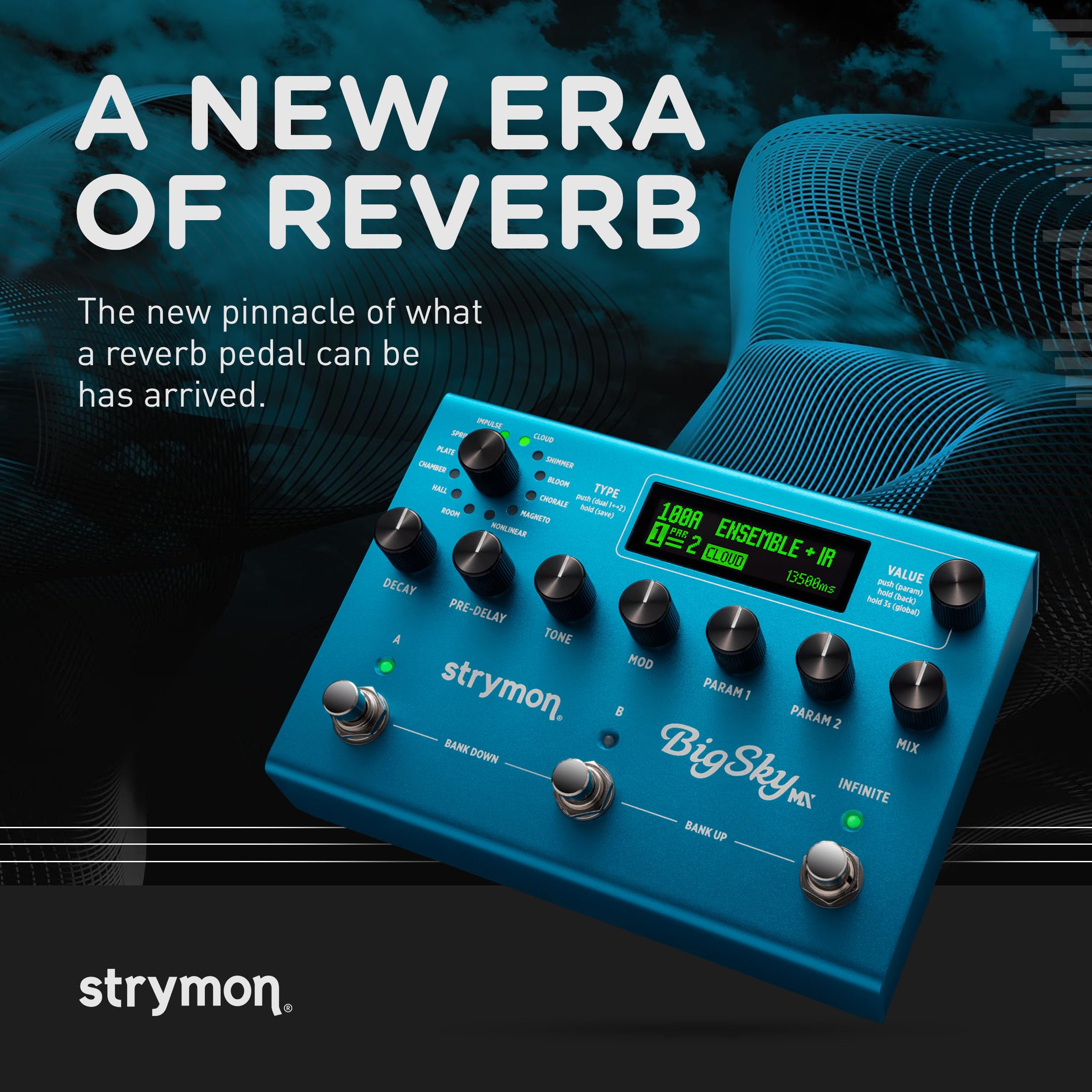 Pedal De Efeitos De Guitarra Reverb Workstation Strymon Bigsky Mx