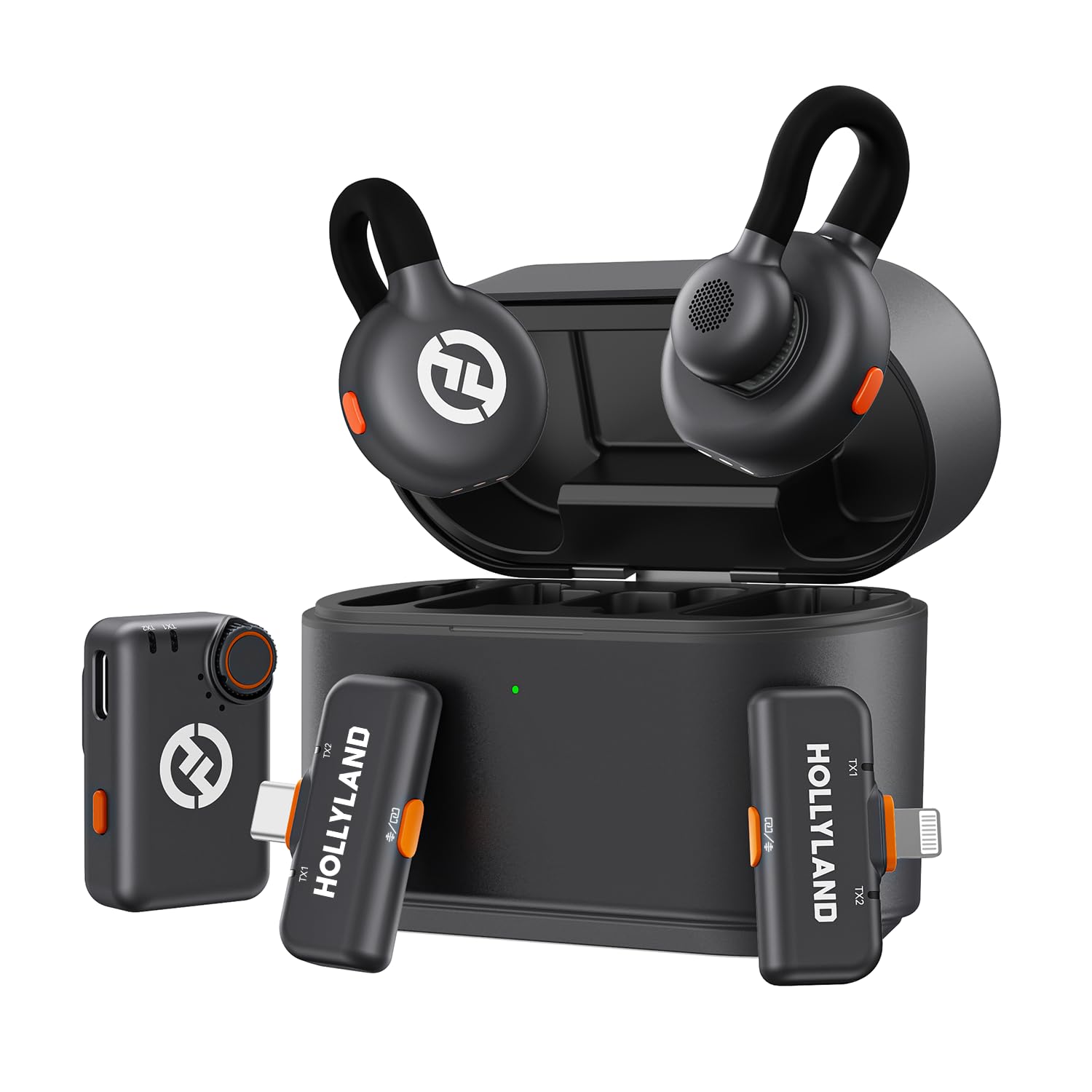 Microfone De Lapela Sem Fio Hollyland Lark M2s Ultimate Combo