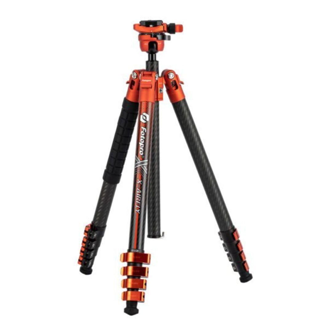 Tripé Fotopro X-airfly Lightweight Travel 160 Cm Laranja