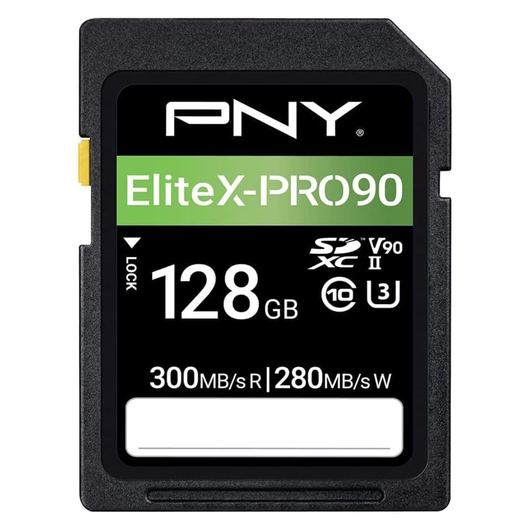 Cartão De Memória Pny Elitex-pro90 128gb Sdxc Uhs-ii V90 8k Uhd