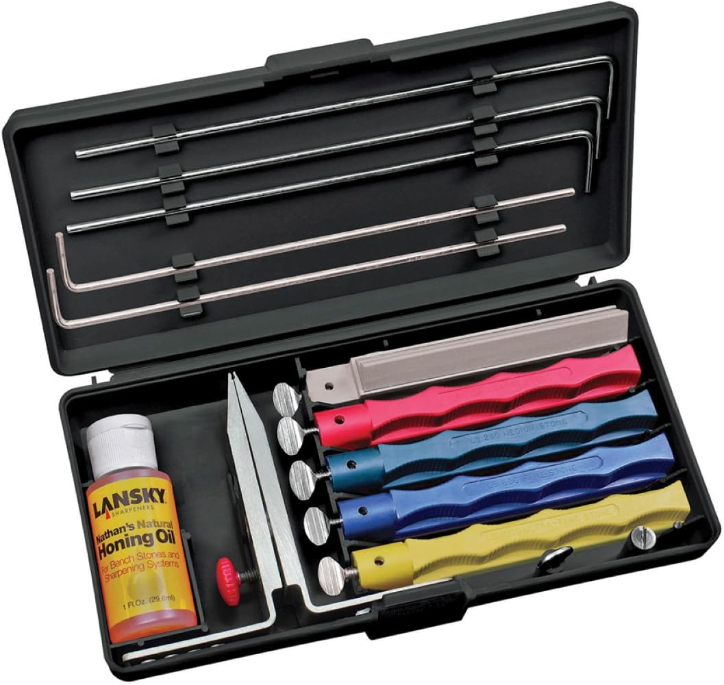 Sistema De Afiação De Facas Lansky 5-stone Ceramic Lkcpr