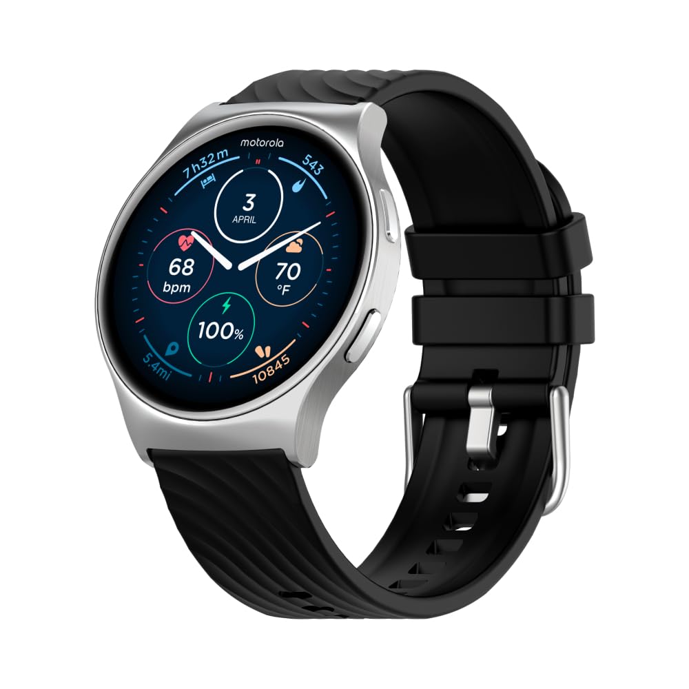 Relógio Inteligente Motorola Moto Watch 120 Bluetooth Amoled Prata