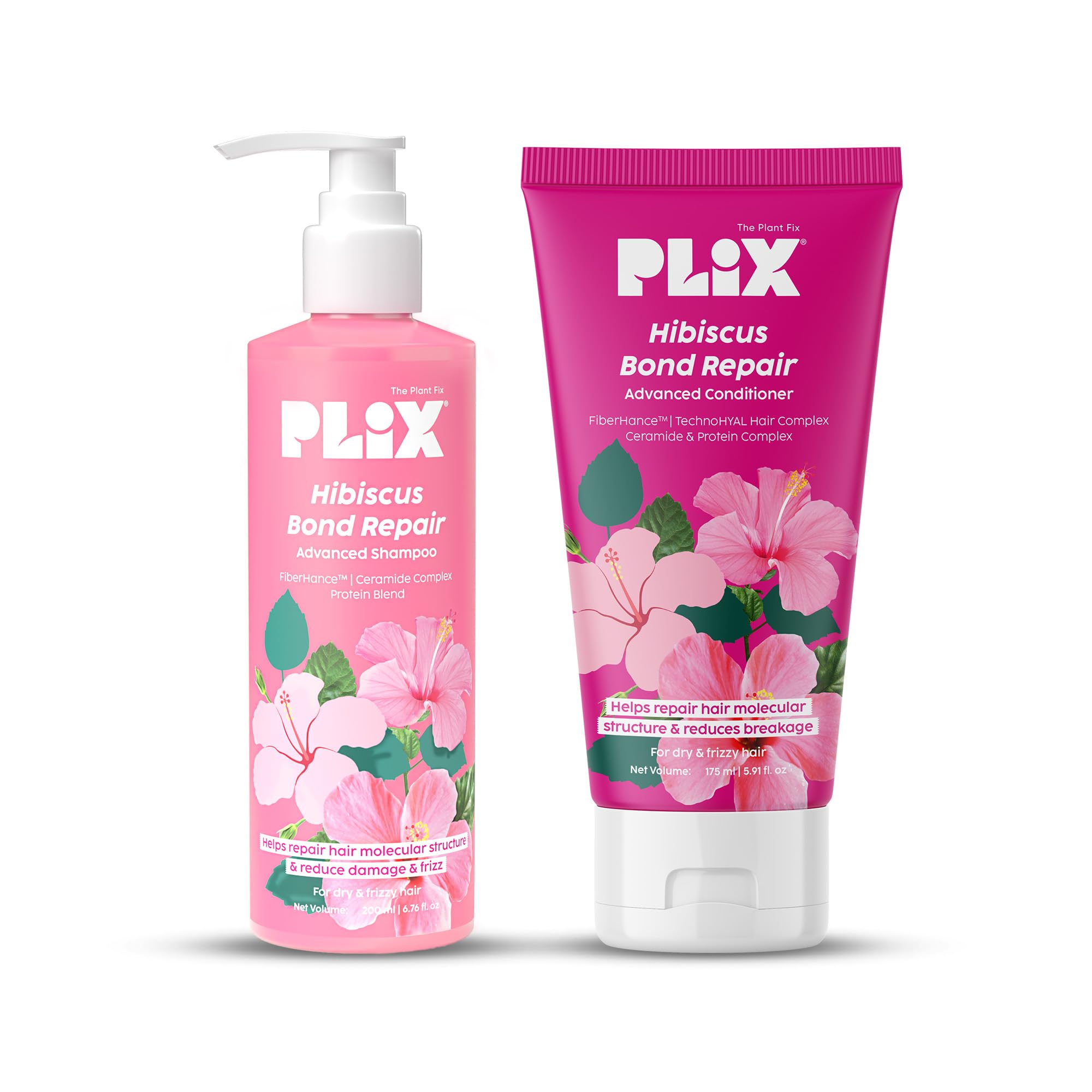 Conjunto De Shampoo E Condicionador Plix The Plant Fix Hibiscus