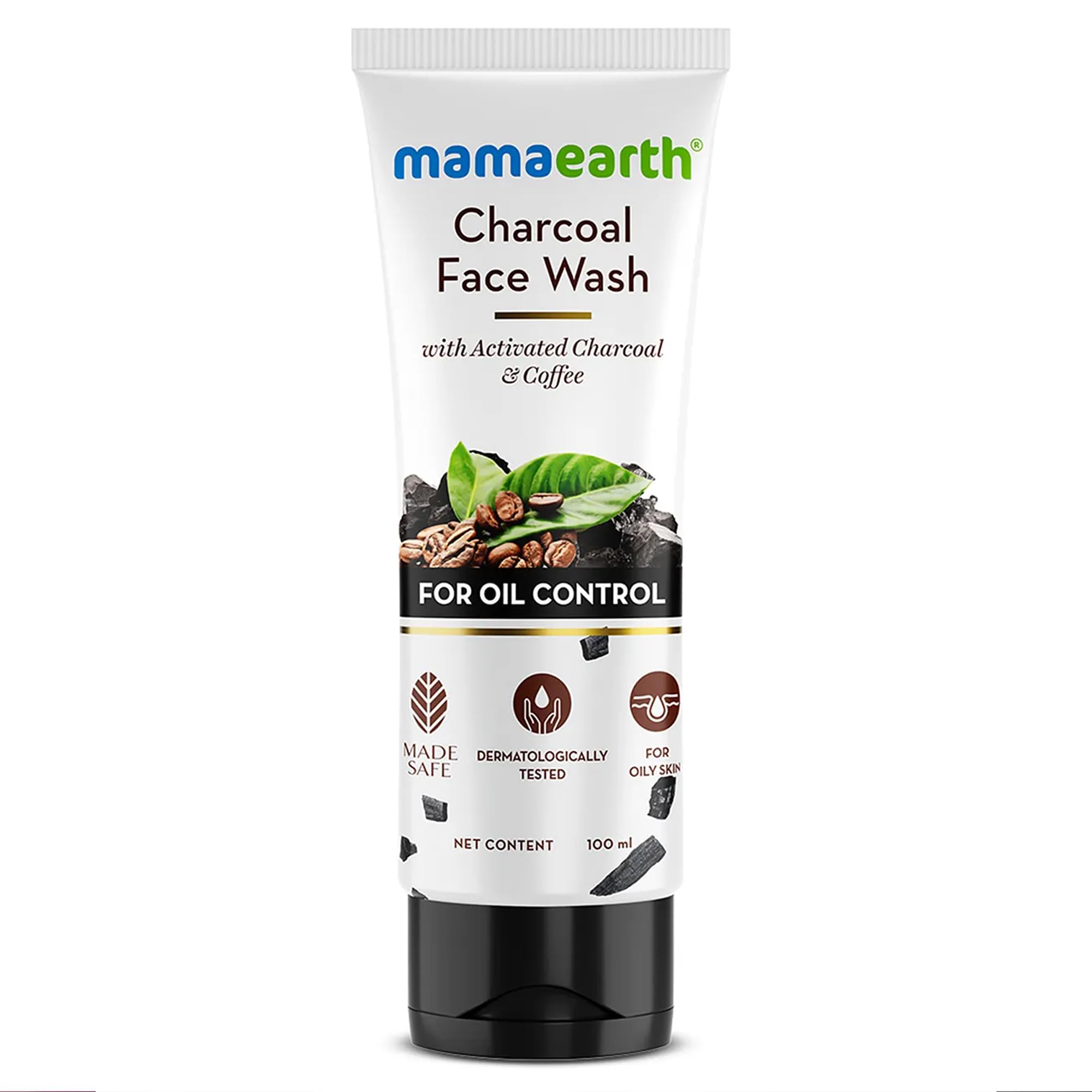 Sabonete Facial Mamaearth Com Carvão Ativado 100ml Com Café