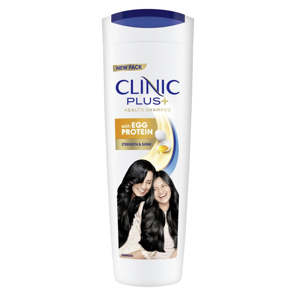Shampoo Clinic Plus Strength And Shine Com Proteína De Ovo 355 Ml