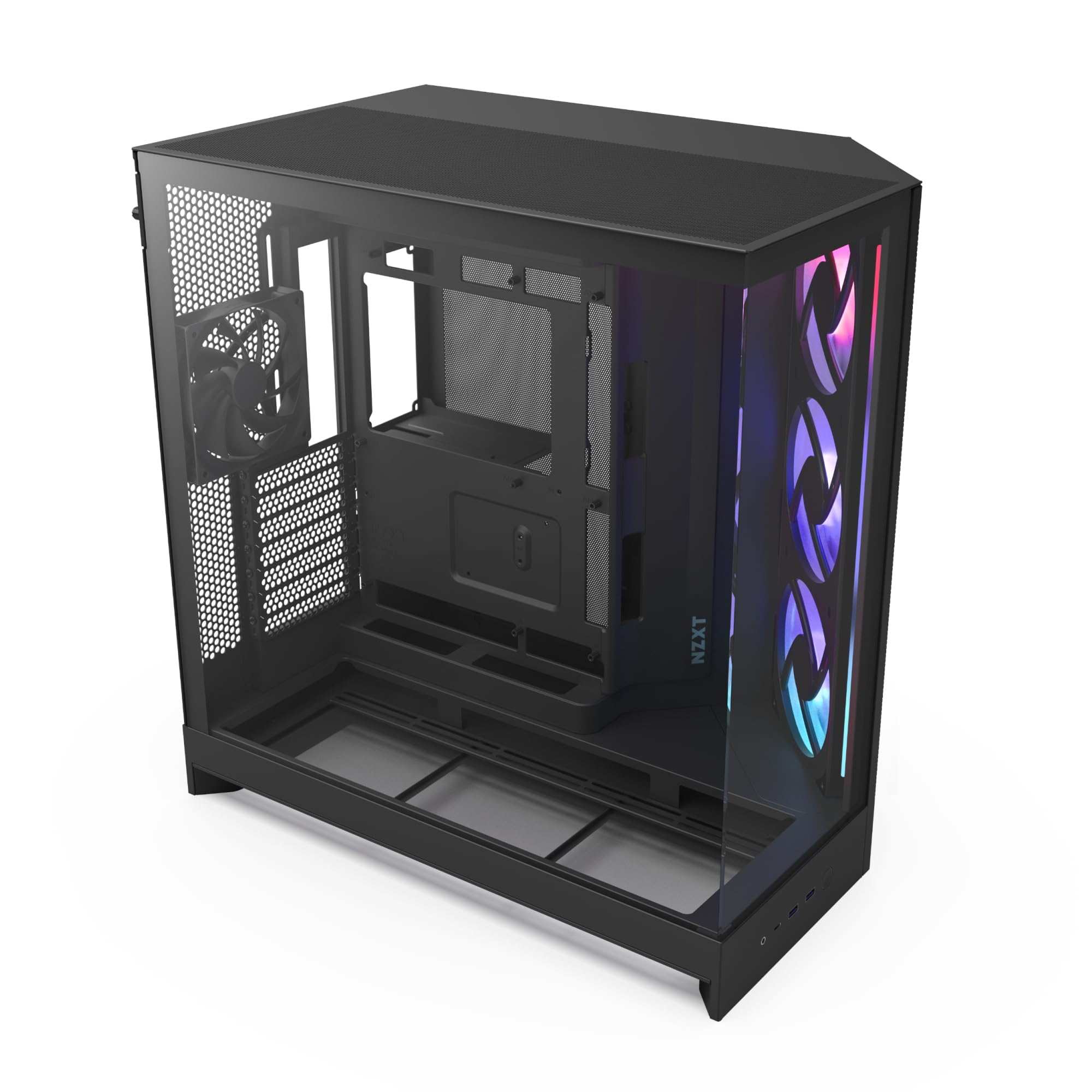 Estojo Para Pc Nzxt H9 Flow Rgb (2025) Atx Grande De Câmara Dupla