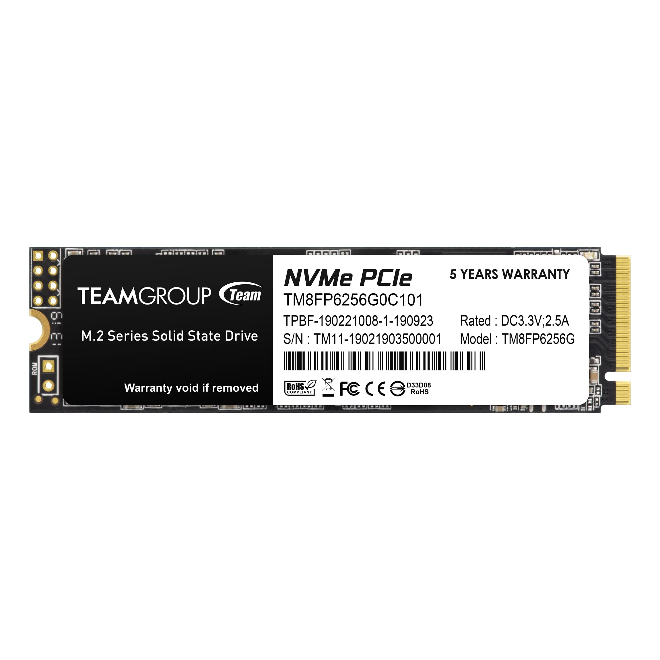 Unidade De Estado Sólido Ssd Teamgroup Mp33 256 Gb Nvme 1.3