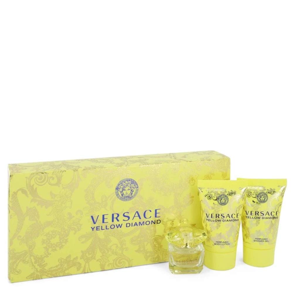 Perfume Versace Yellow Diamond Eau De Toilette 90ml + Loção