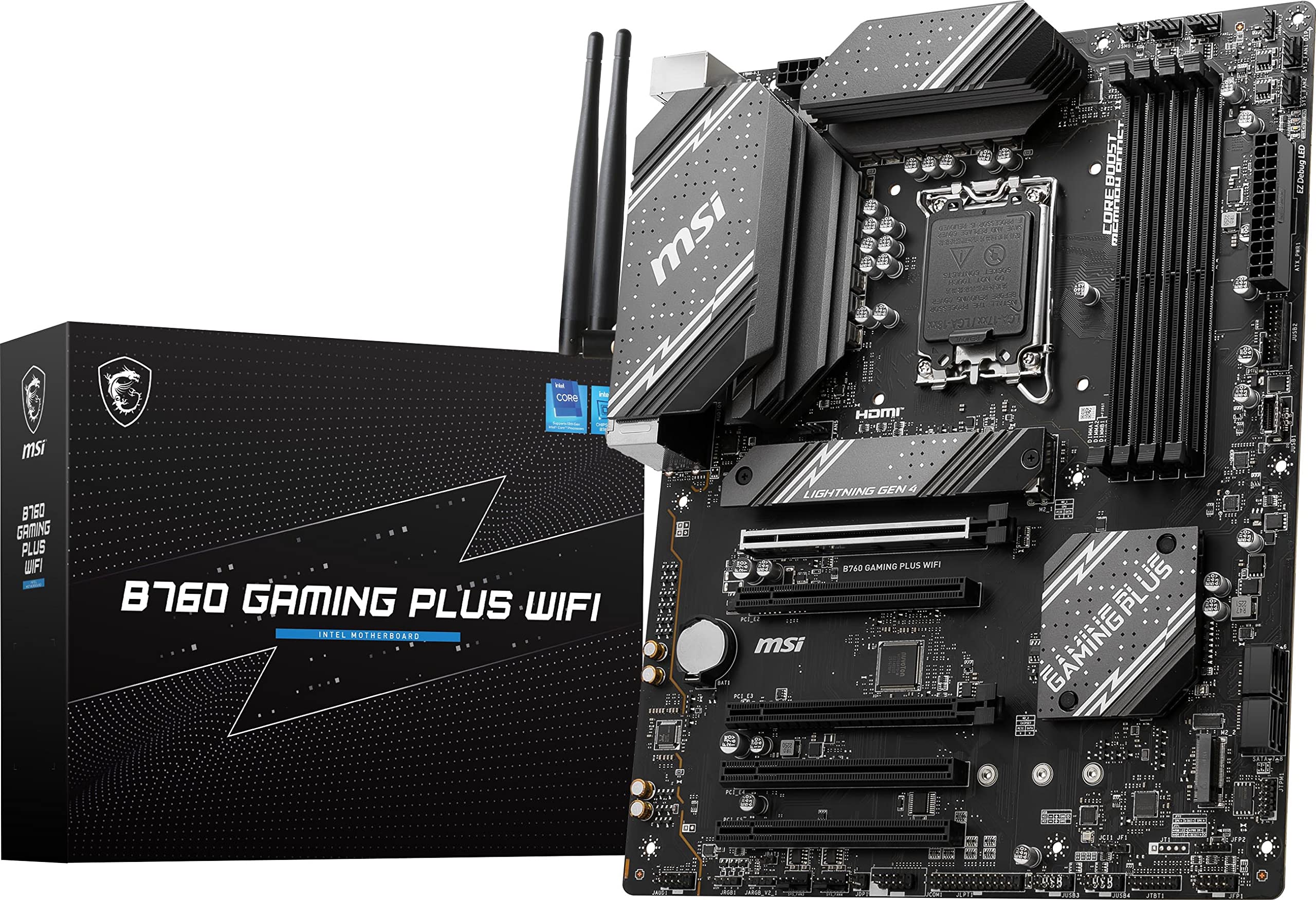 Placa-mãe Msi B760 Gaming Plus Wifi Atx Com Ddr5 E Pcie 4.0