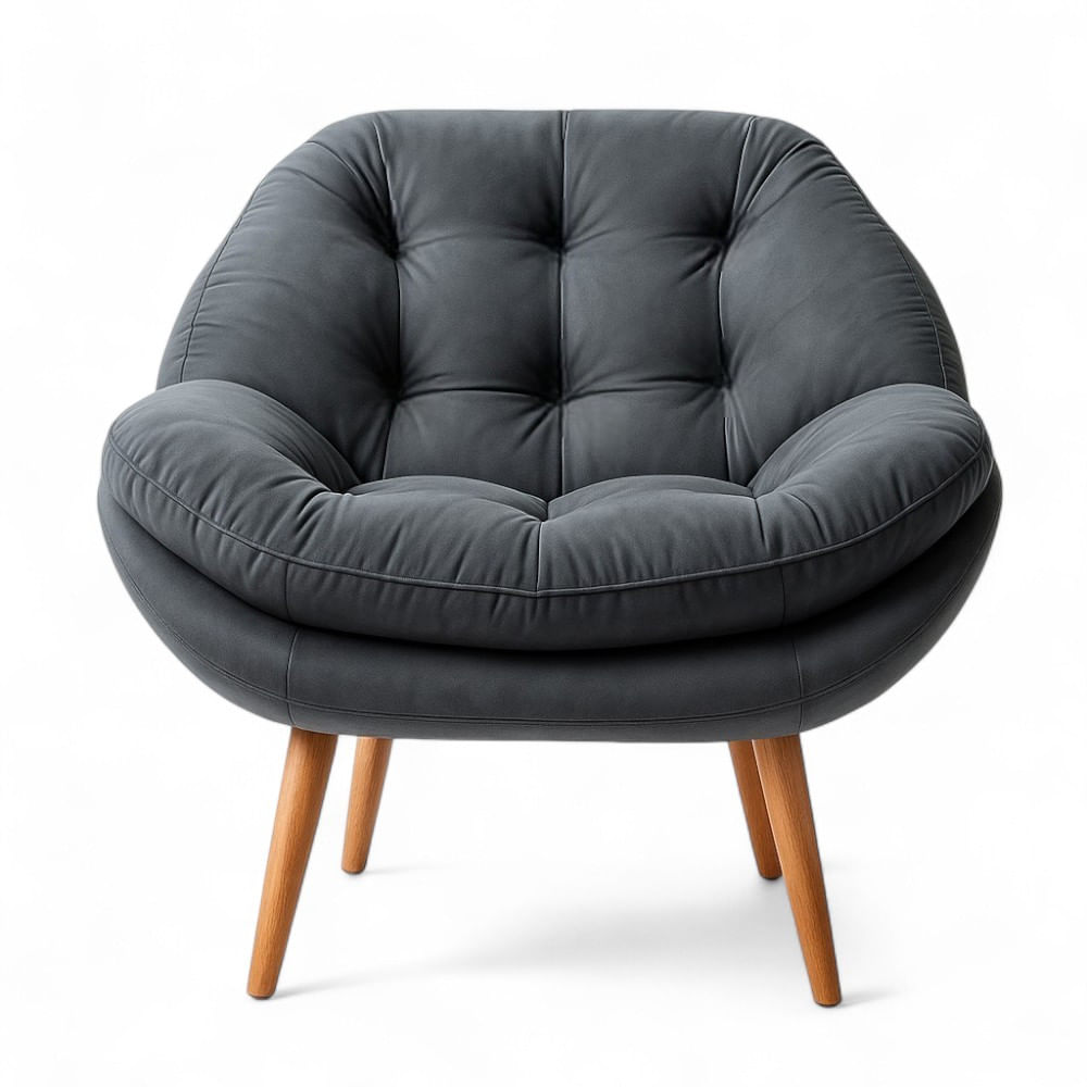 Poltrona Celine Veludo Grafite Conlflex