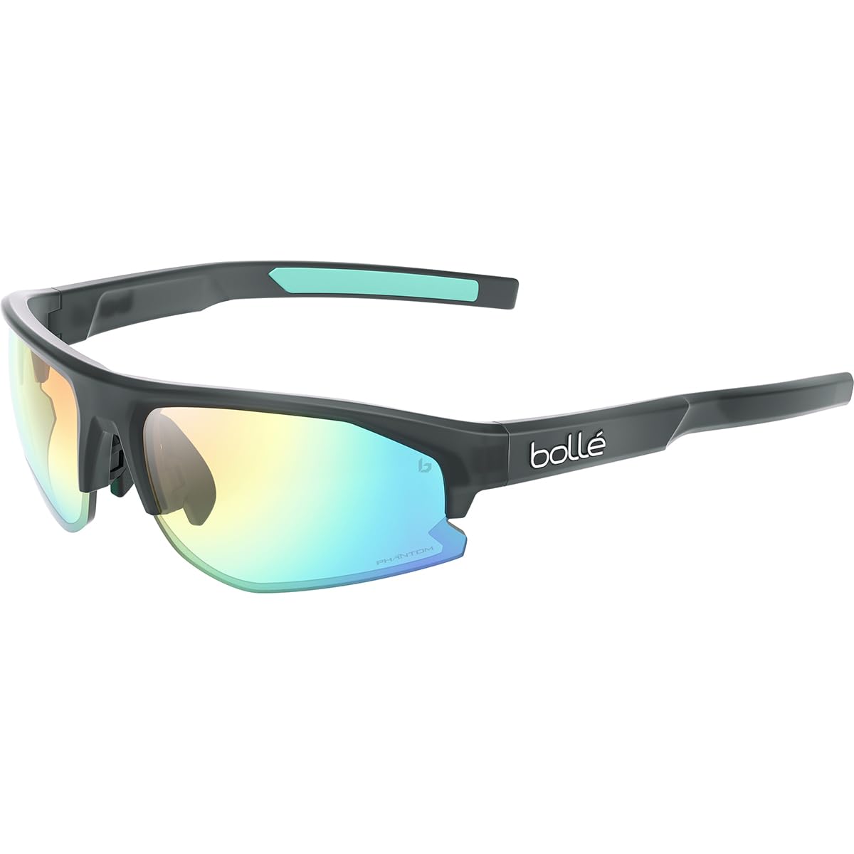 Óculos De Sol Bollé Bolt 2.0 S Retangulares Black Crystal Matte