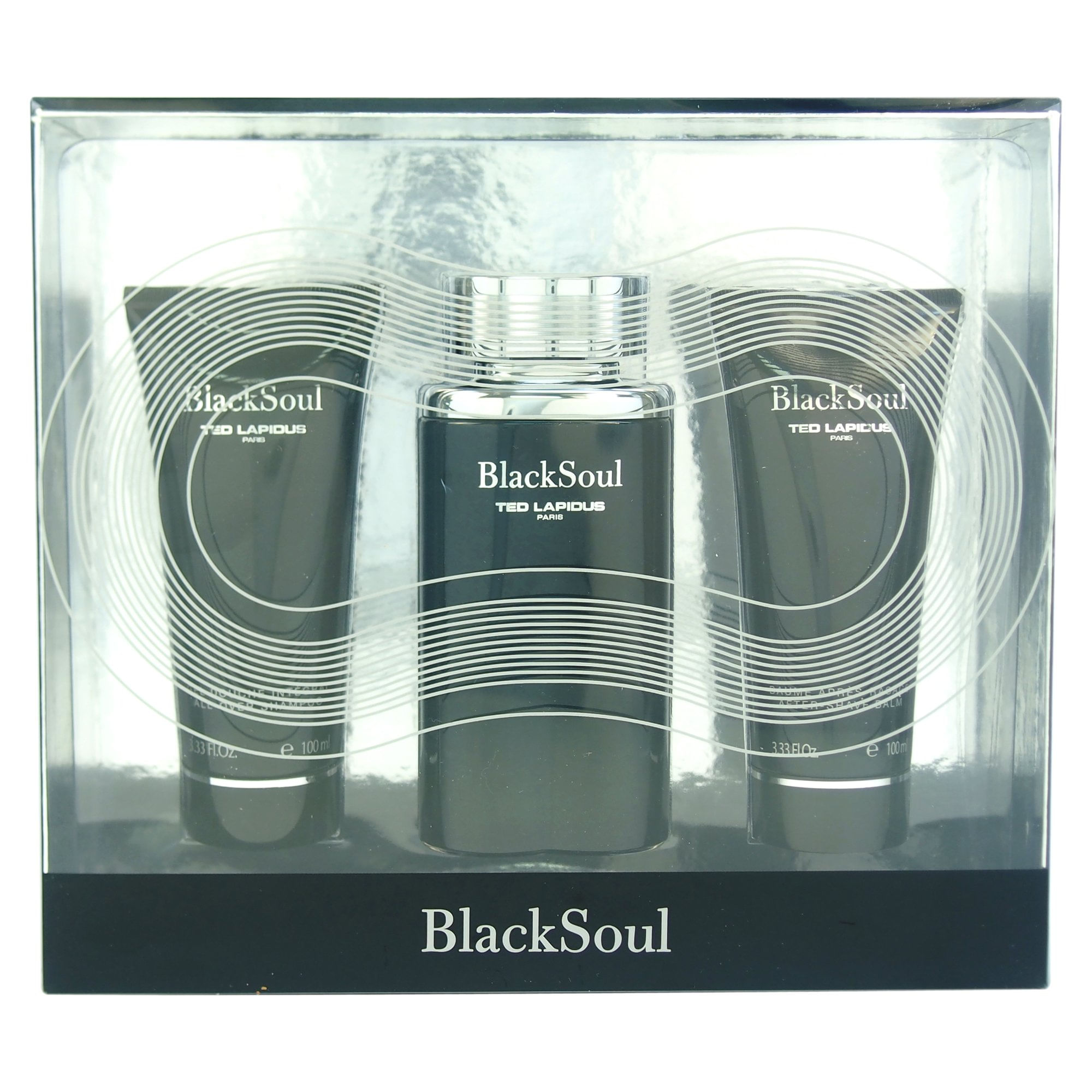 Conjunto De Presente Perfume Ted Lapidus Black Soul 100ml Para Homens