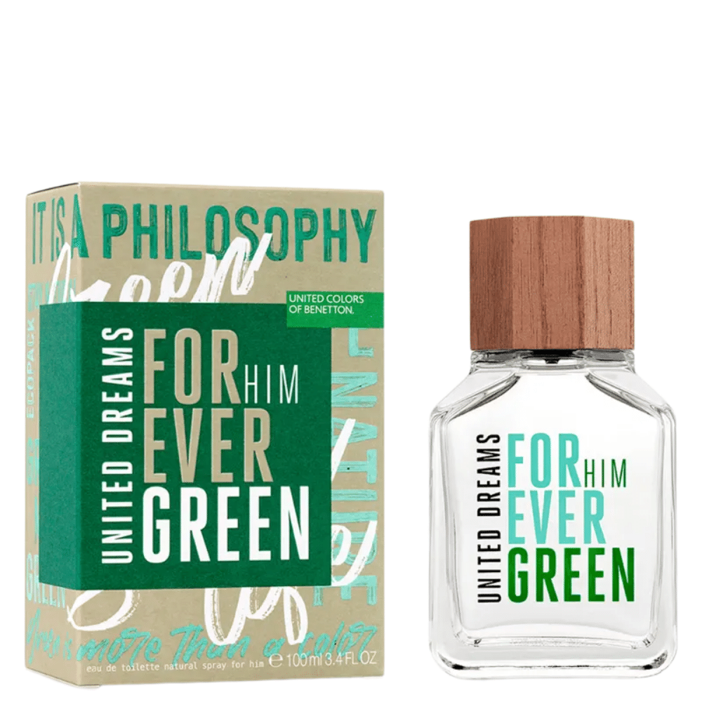 Perfume Benetton For Ever Green Eau De Toilette 100ml Para Homens