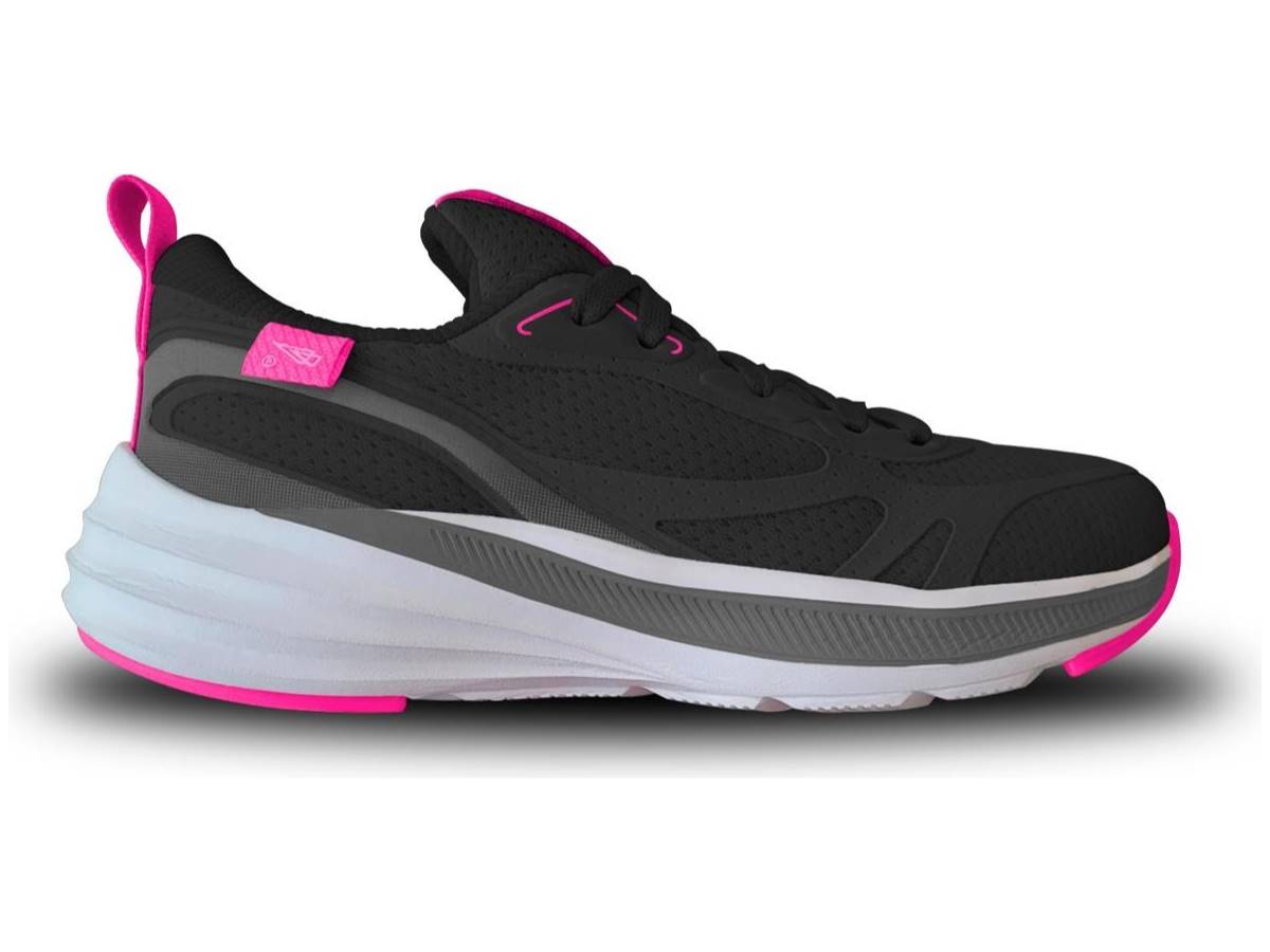 Tênis Feminino Esportivo Repplay Preto Academia Caminhada