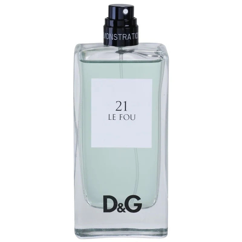 Testador De Perfume Dolce &amp; Gabbana D&amp;g #21 Le Fou Para Homens De 100 Ml