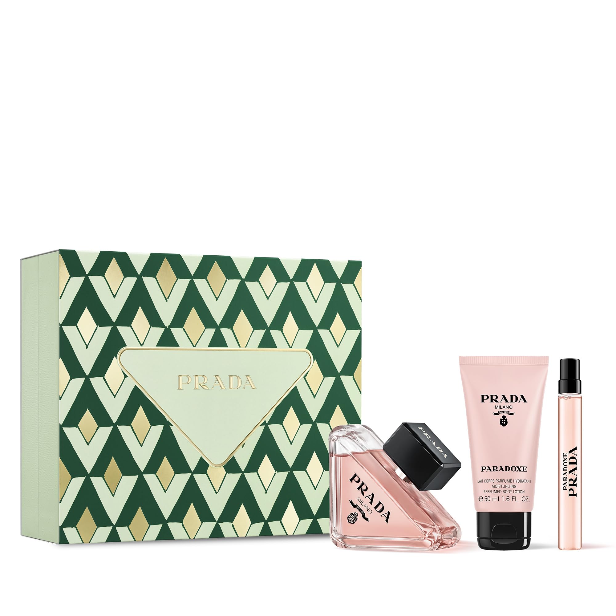 Conjunto De Presente Perfume Prada Paradoxe Eau De Parfum 90 Ml E Loção