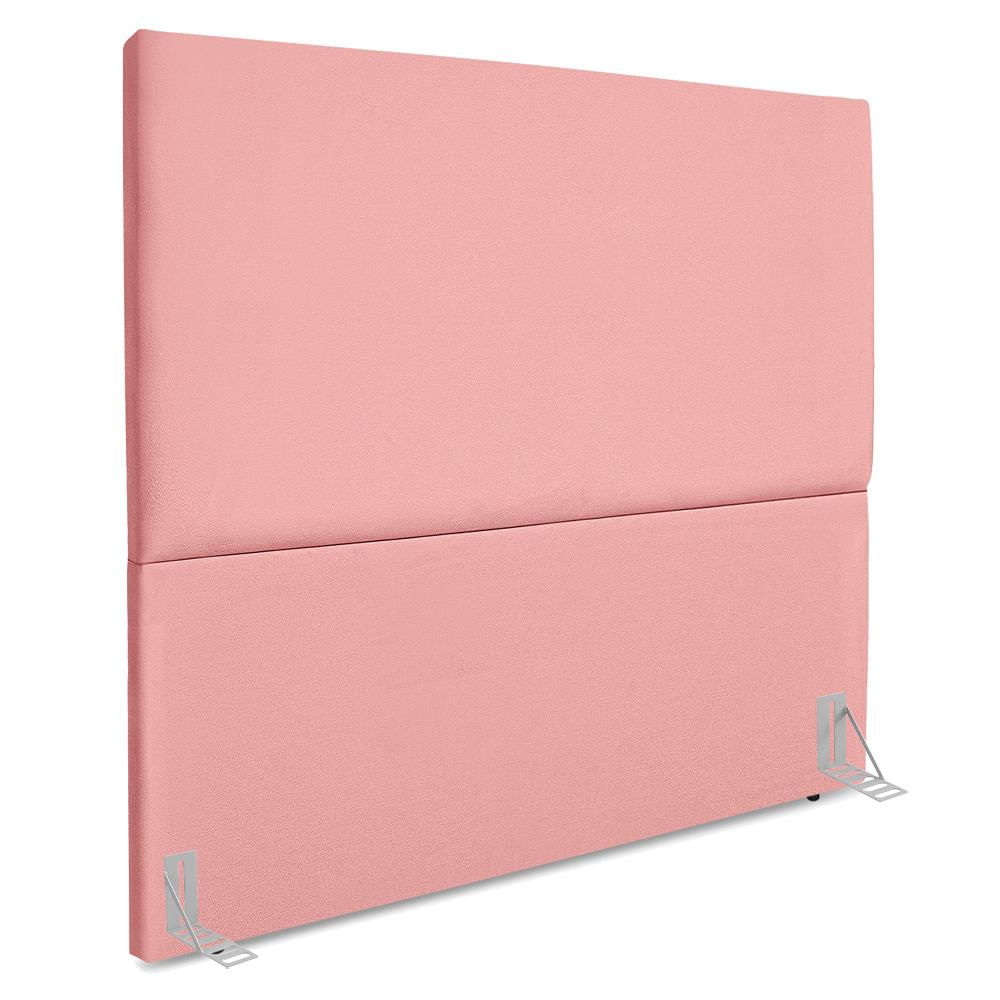 Cabeceira Queen 160 Cm Com Frame Luna Suede Rosa Artte