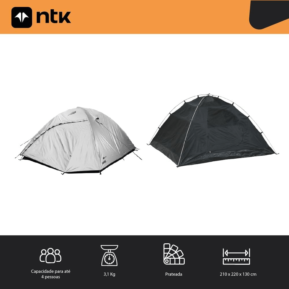 Barraca De Camping Blackout 6 Pessoas Impermeável Iglu Onix Ntk