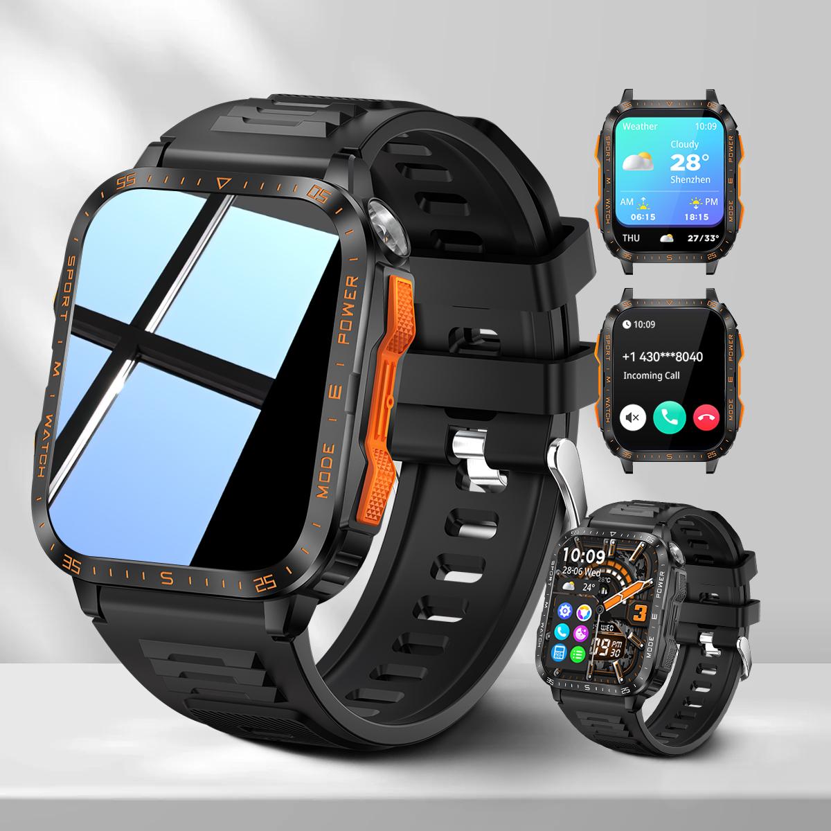 Relógio De Fitness Inteligente Qtllbt De 1,96 Polegadas Com Tela De Toque Completa Android Ios