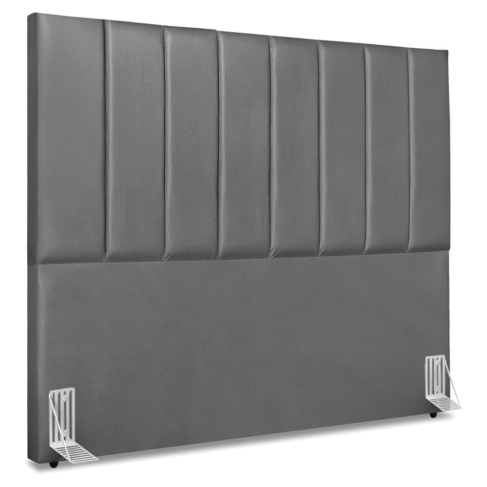 Cabeceira Queen 160 Cm Com Frame Dalia Corino Cinza Artte